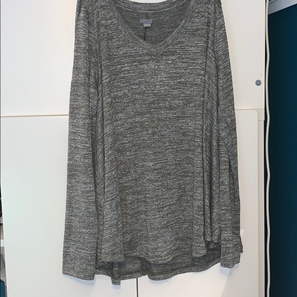 Green oversized aerie long sleeve - Picture 2 of 4